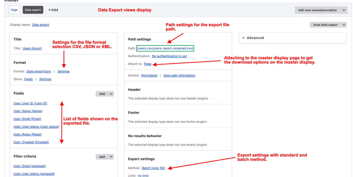 How to export data from Views using Drupal's Views Data Export module