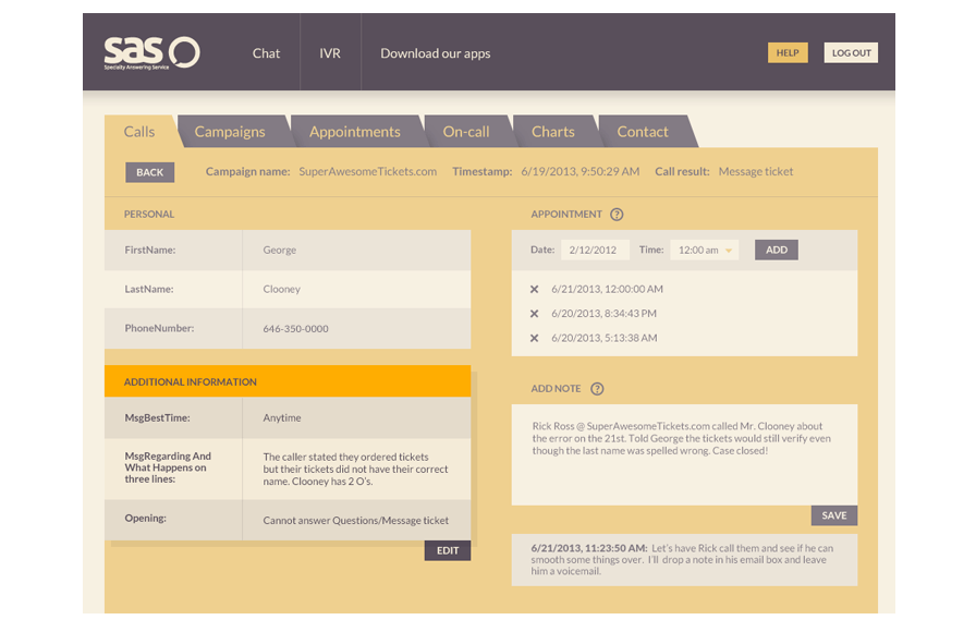 Message Portal Software Specialty Answering Service