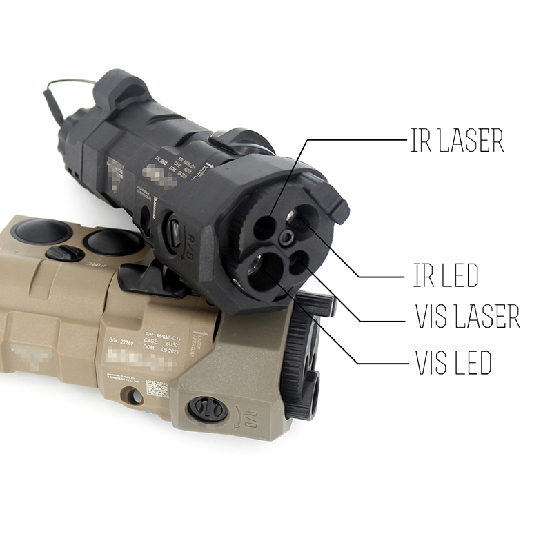 MAWLC1+ Laser Aiming Device With VIS LED/VIS LASER/IR LASER/IR LED