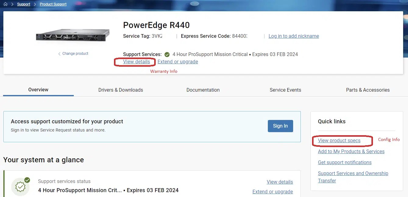 DellEMC Service Tag Lookup