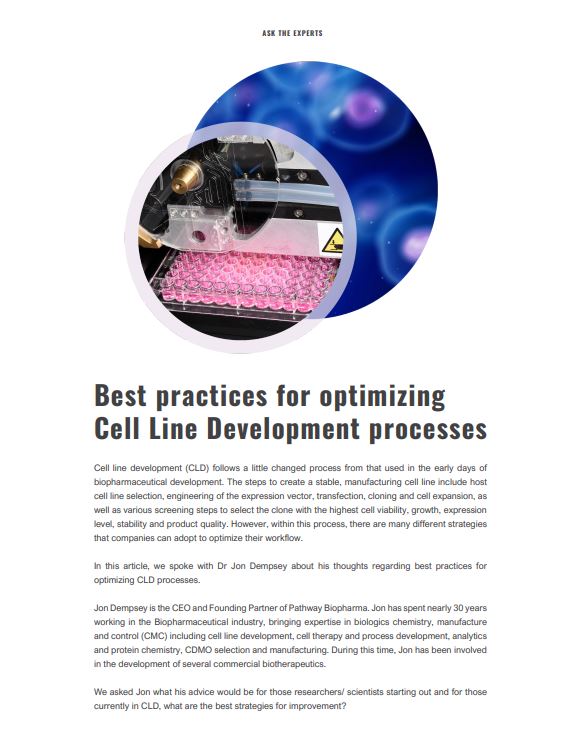 Optimizing Cell Line Development Spectra Research Corporation