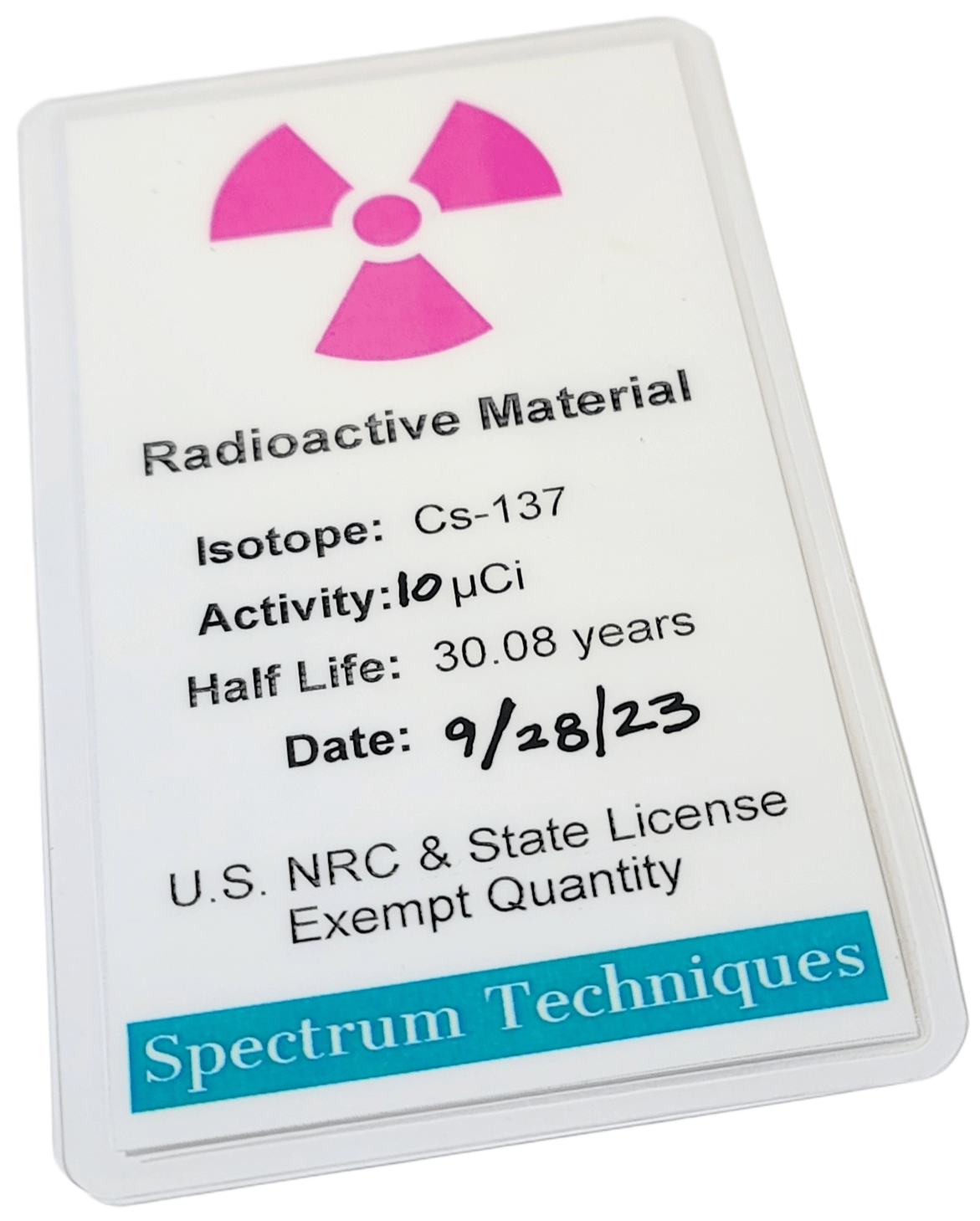 BETA/GAMMA LAMINATE CREDIT CARD SOURCES Spectrum Techniques, LLC