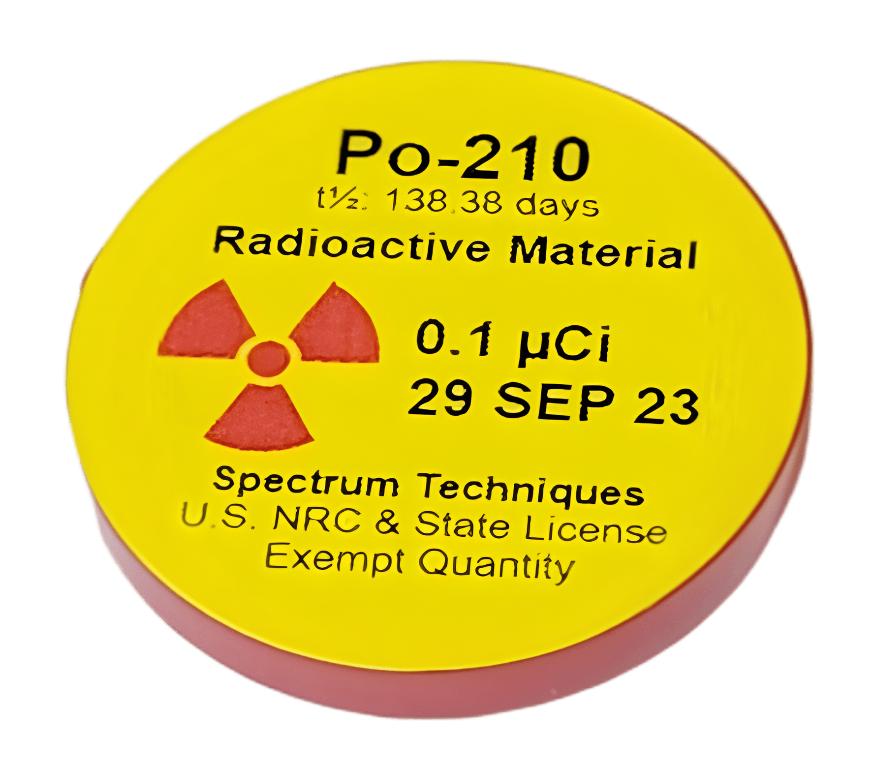 ALPHA DISK SOURCES Spectrum Techniques, LLC