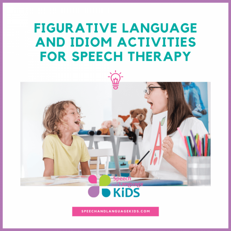 Idiom, Figurative Language Speech Therapy Activities