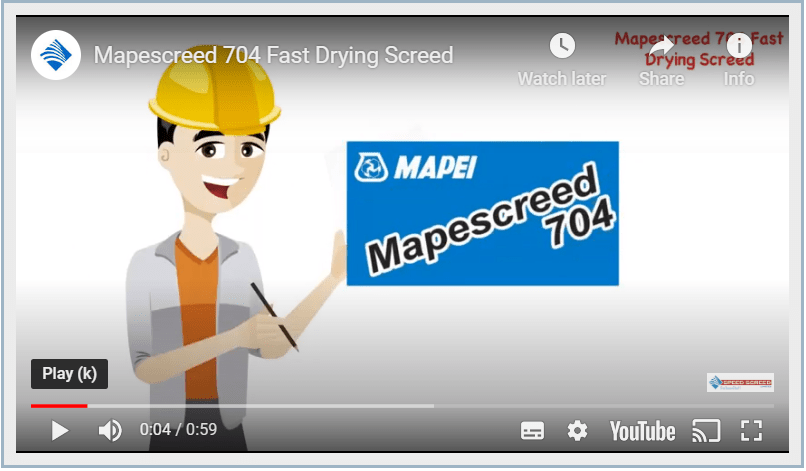 Mapescreed 704 Why Choose This Fast Drying Screed Saves Money