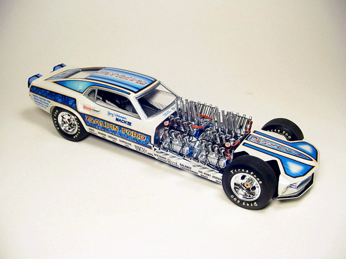 Speed City Resin Vintage Drag Racing Model Cars