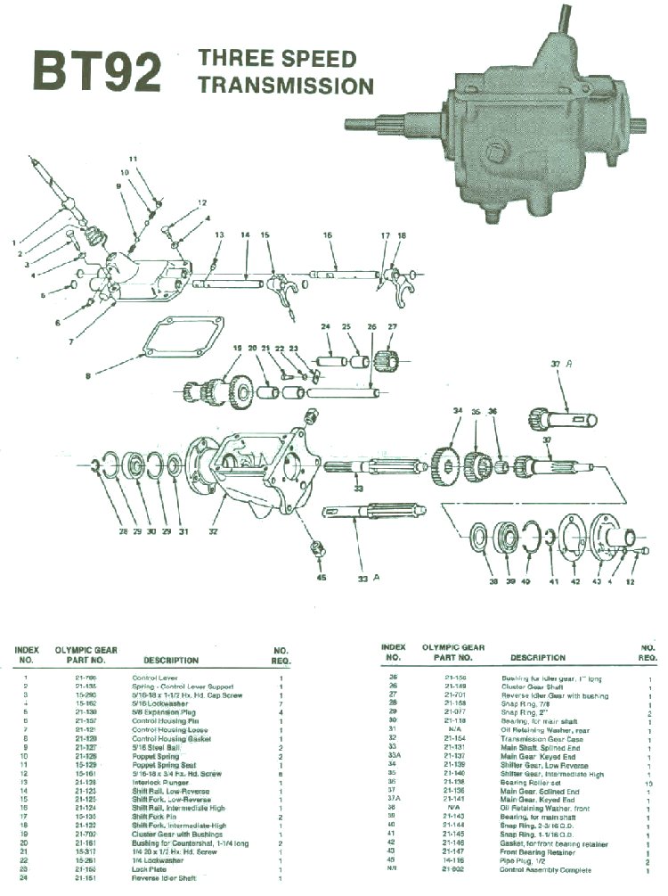 Speedex Tractor Information