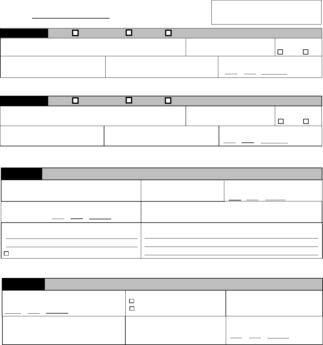 Free Vermont Department of Health Record of Divorce or Annulment Form