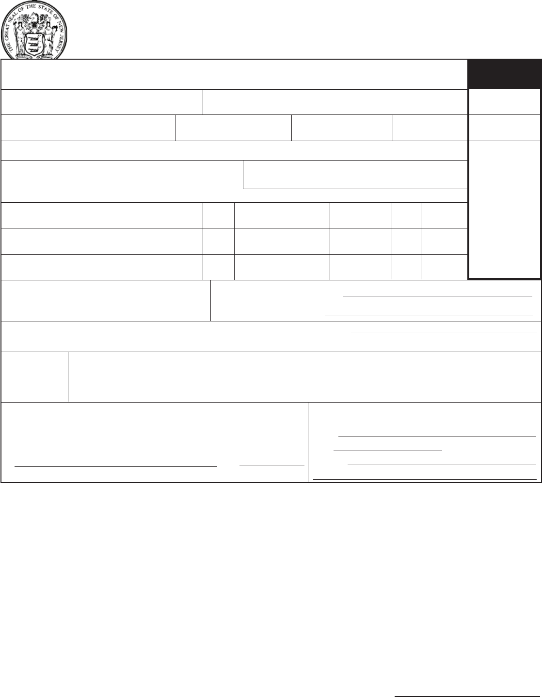 Free Voter Registration Application State of New Jersey PDF 268KB