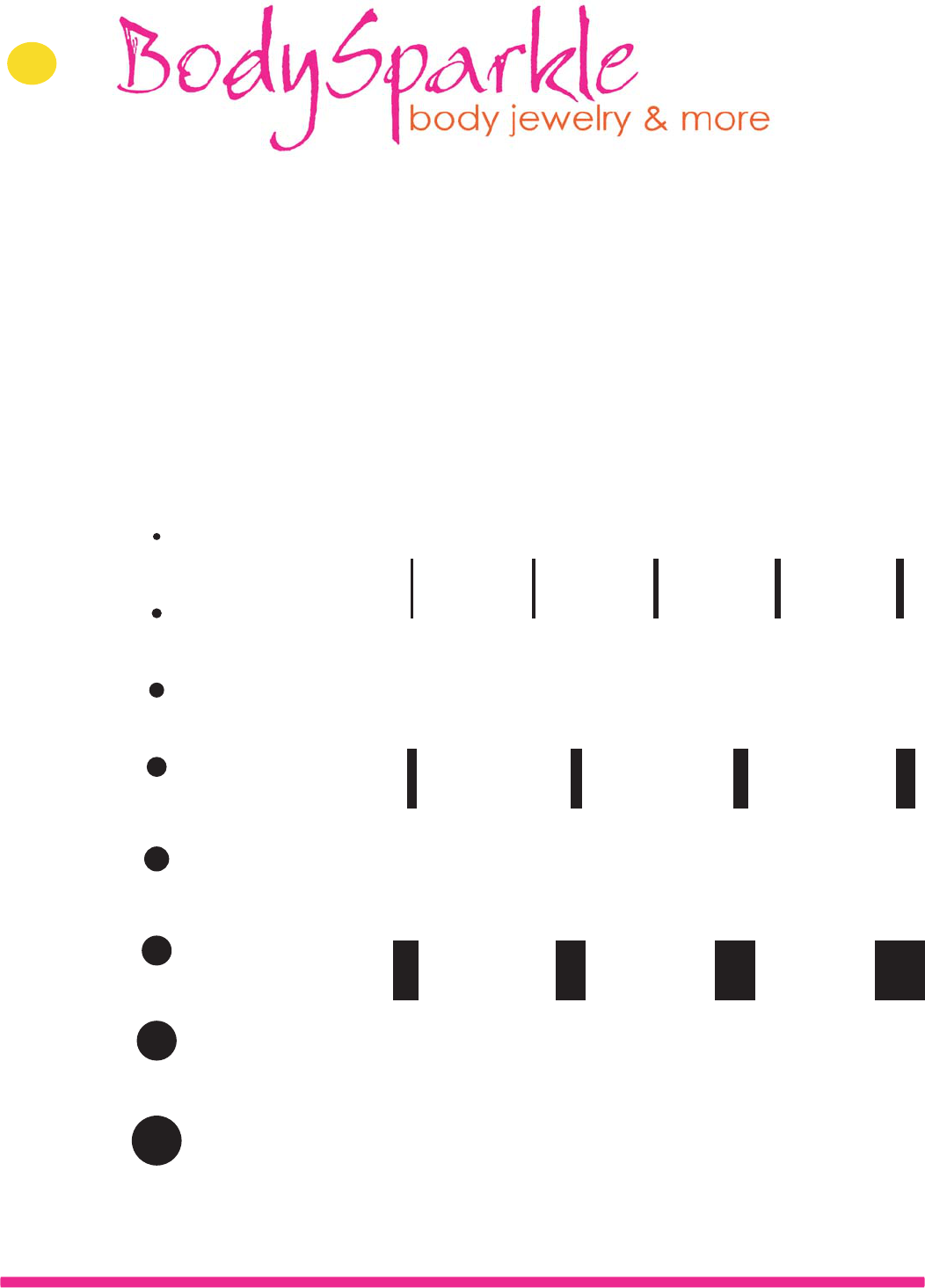 Free Ear Gauge Chart PDF 52KB 2 Page(s) Page 2