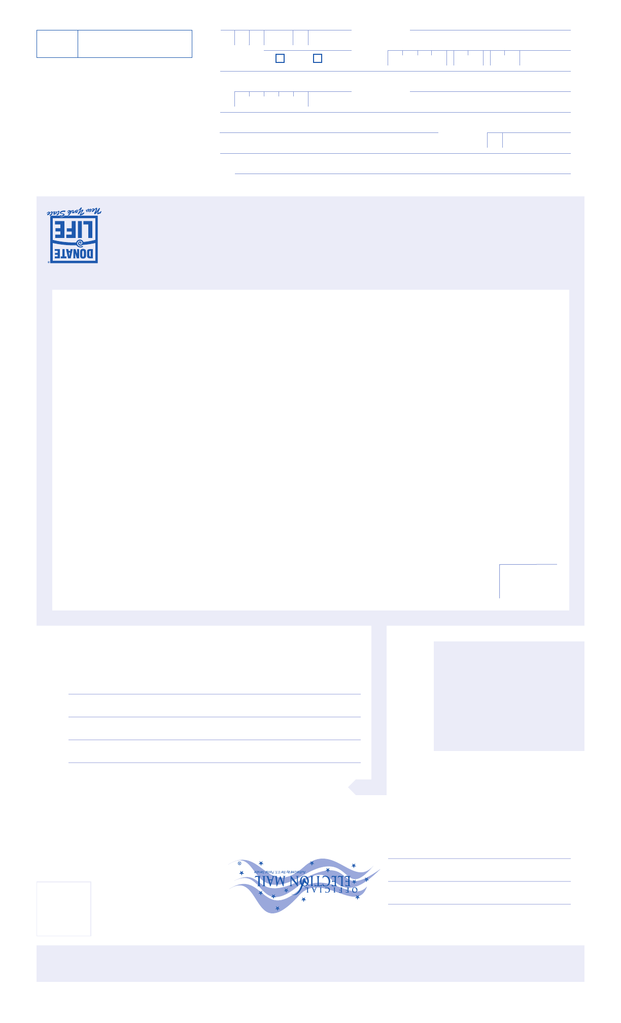 Free New York State Voter Registration Form PDF 353KB 2 Page(s