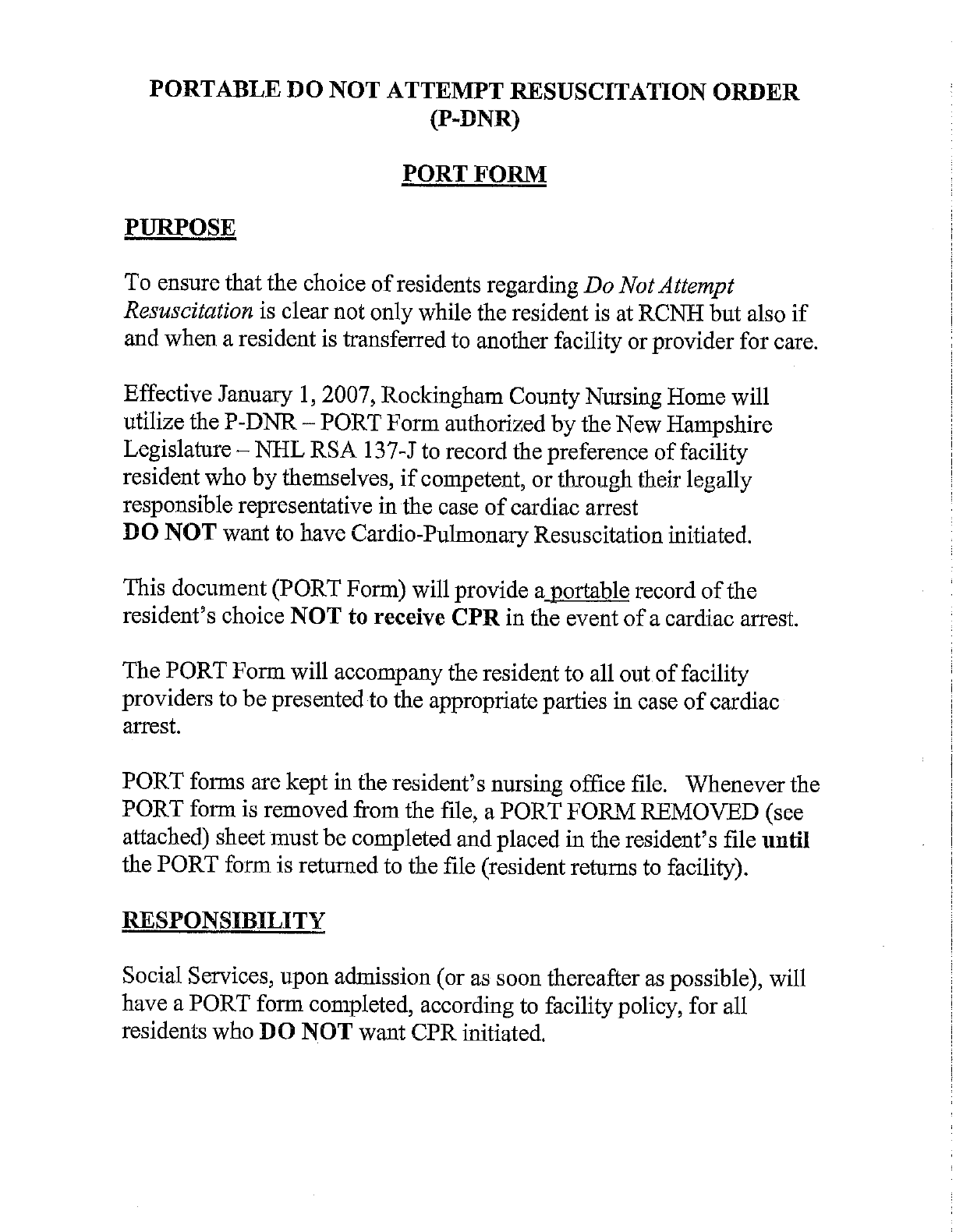 Free New Hampshire Do Not Resuscitate Form PDF 416KB 27 Page(s