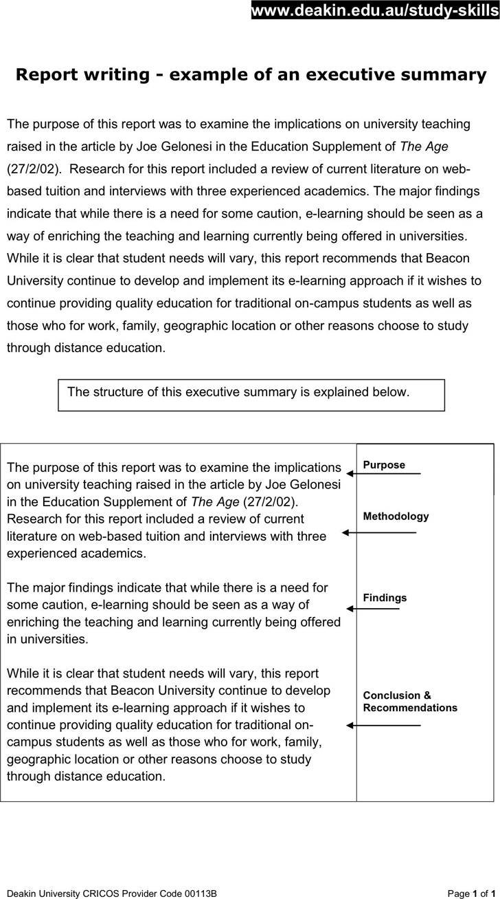 Example Summary / Rfp Executive Summary Example Winning Rfp Response