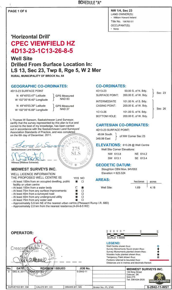 Free Saskatchewan Surface Lease Sample PDF 441KB 10 Page(s) Page 5