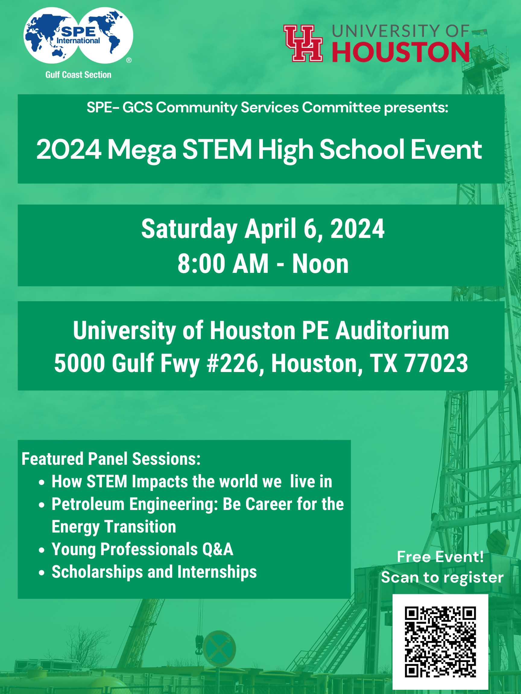 Event SPE GCS Community Services Committee Mega STEM High School Event