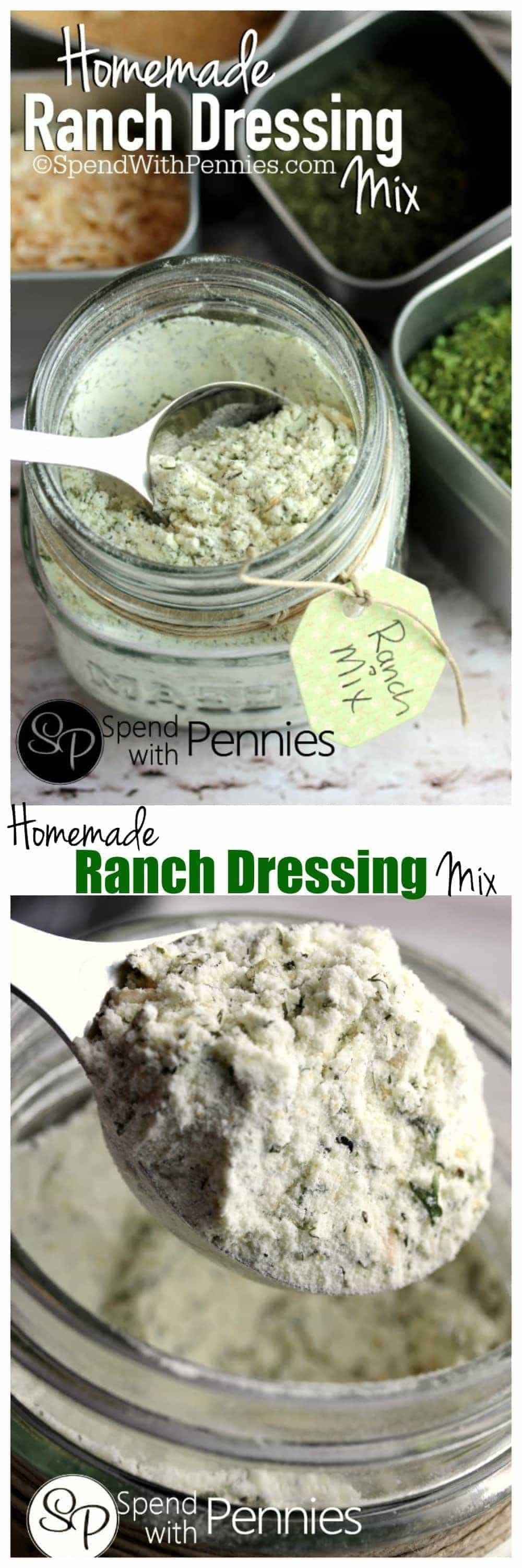 Homemade Ranch Dressing Mix! Spend With Pennies