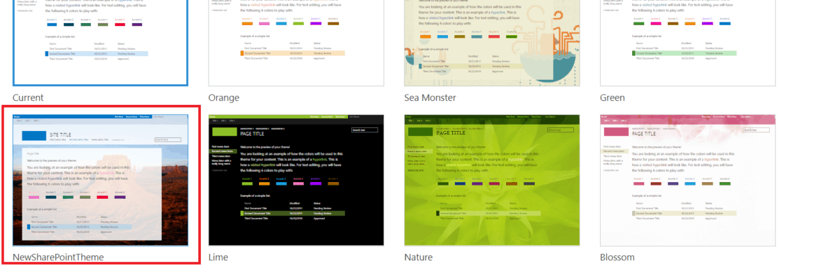 Create and Deploy a custom theme in SharePoint Online SPGuides