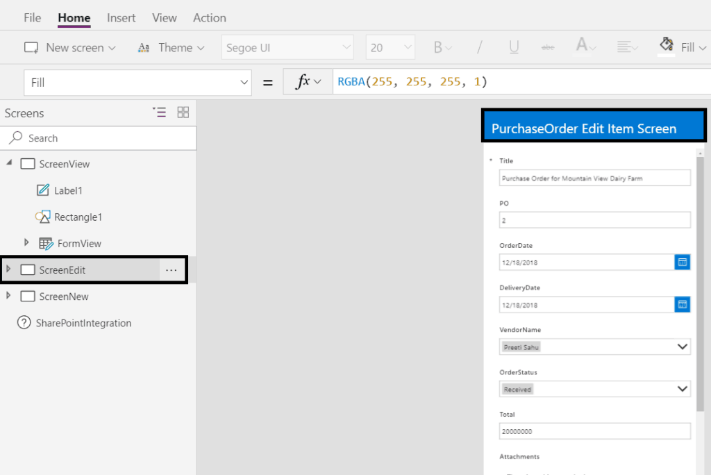 Customize SharePoint List form using PowerApps SPGuides