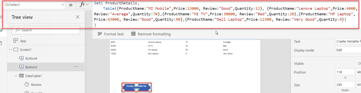 Table function in Power Apps Power Platform Microsoft Learn
