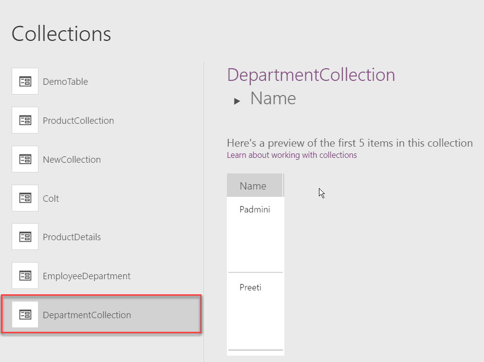 How to use PowerApps Table() Function SPGuides