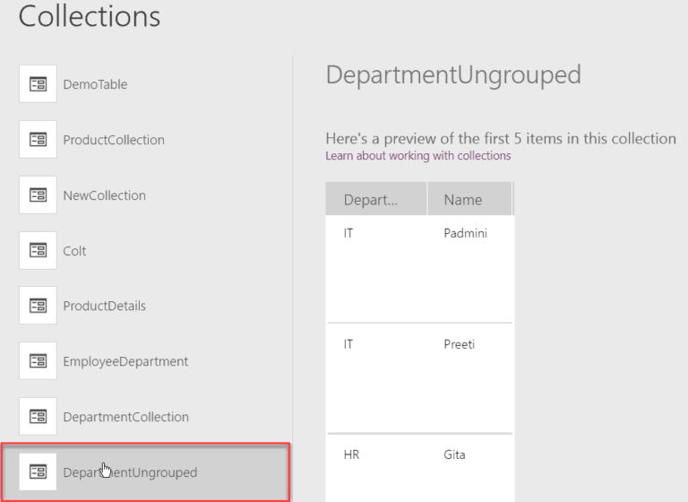 How to use PowerApps Table() Function SPGuides