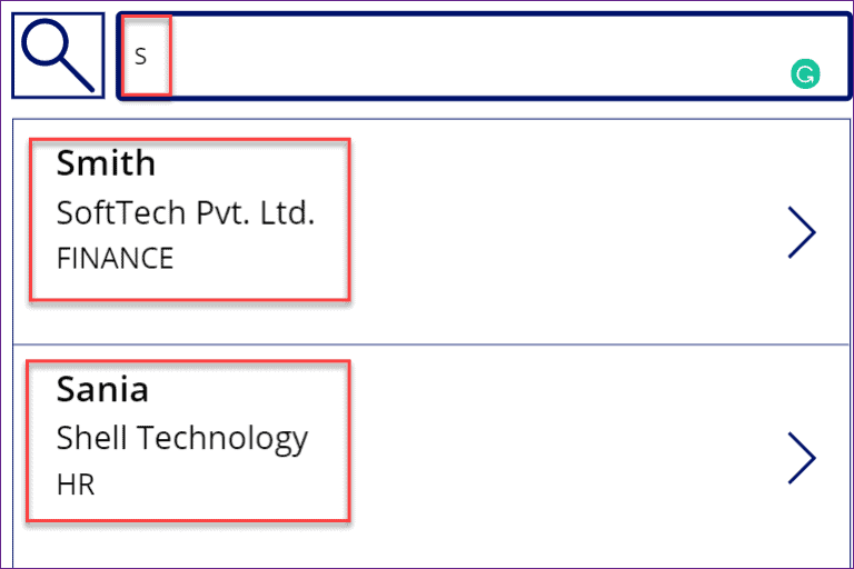 PowerApps Search Function + How to use with example SPGuides