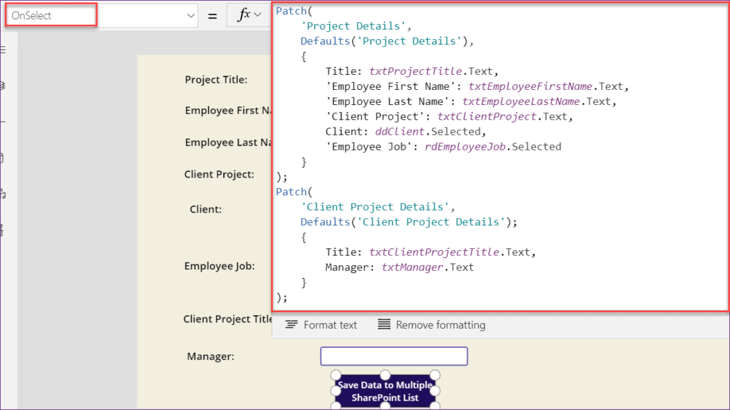 PowerApps Submit data to two SharePoint Lists SPGuides