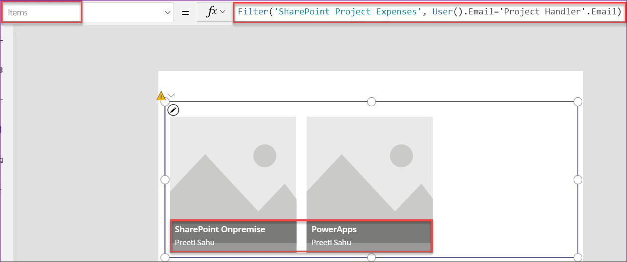 PowerApps Gallery Control Filter Example SPGuides