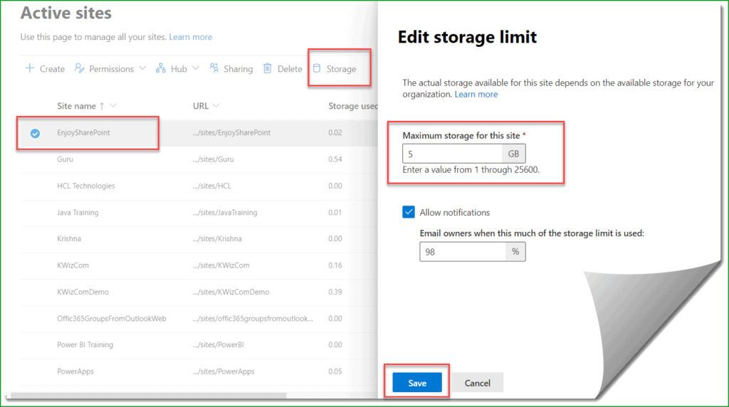 SharePoint Online storage limits (detailed guide) SPGuides