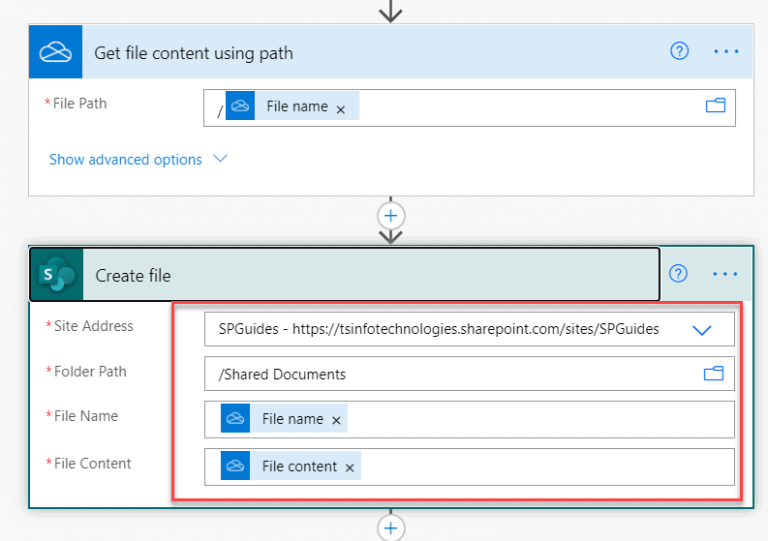 How to move files from OneDrive to SharePoint using Power Automate SPGuides