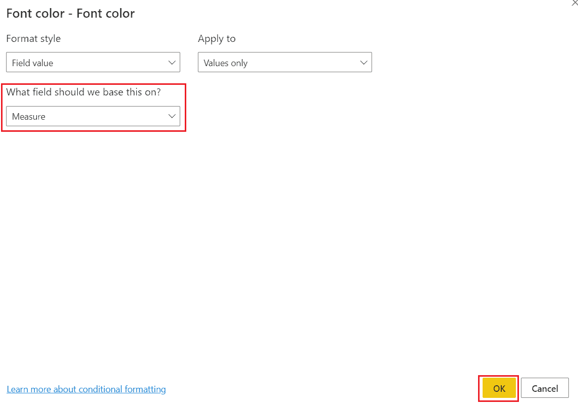 Power bi change color based on value [With 13 real examples] SPGuides