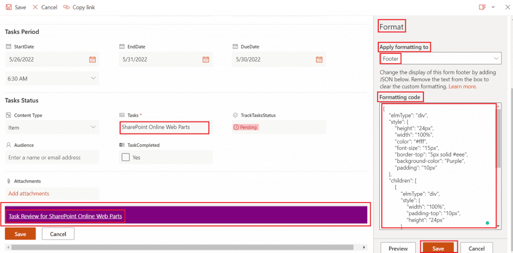 SharePoint Online List Forms JSON Formatting SPGuides