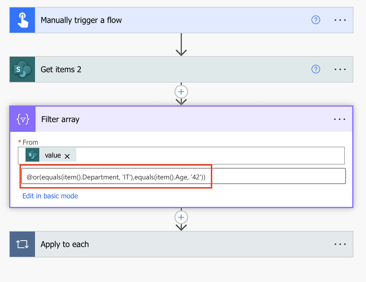 Power Automate Filter Array [with 17 examples] SPGuides