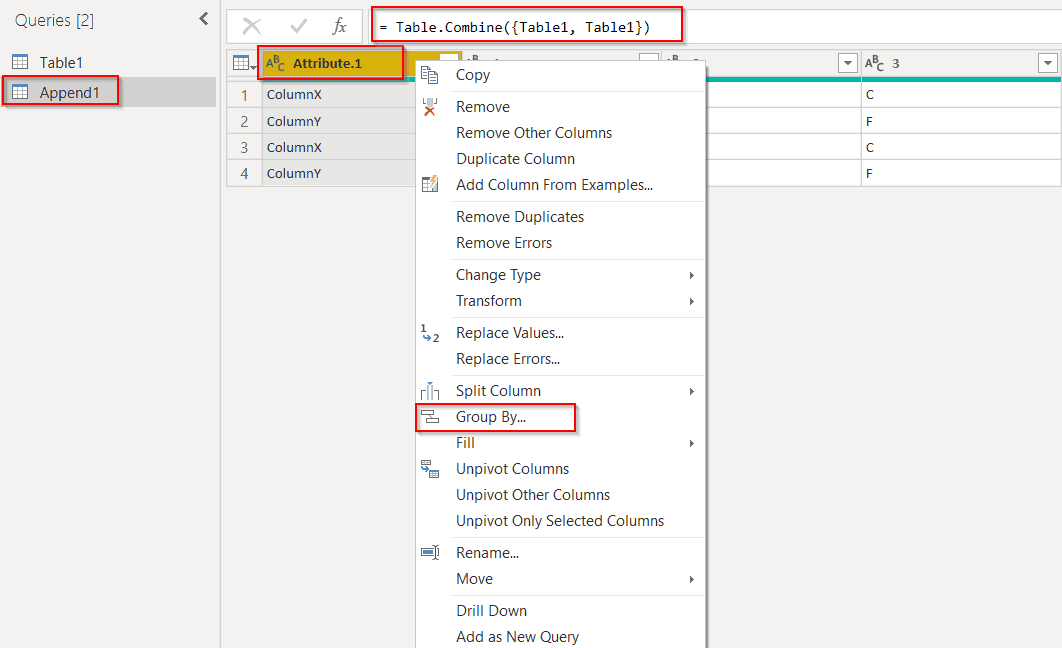 How to Append Columns in Power Query SPGuides
