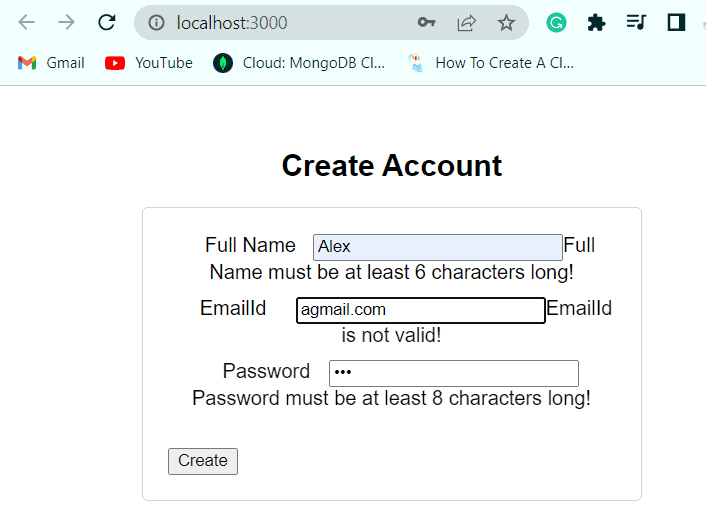 Form validation in react js [21 useful examples] SPGuides