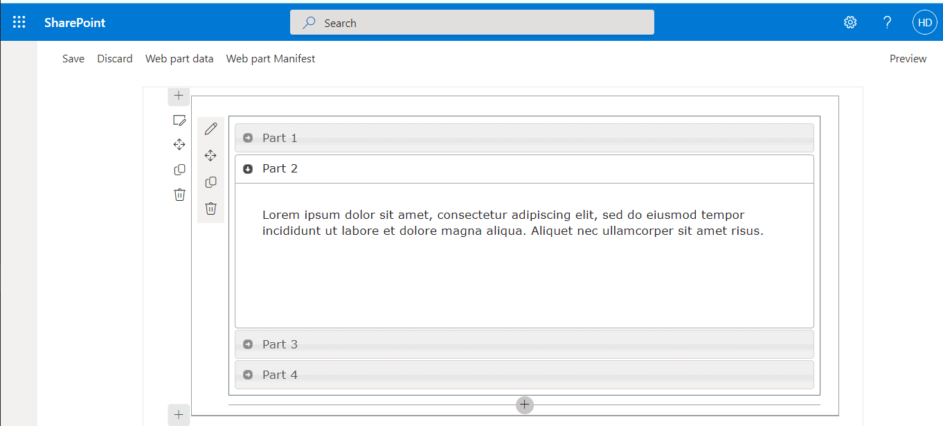 Create SPFx  Part with jQuery Accordion SPGuides