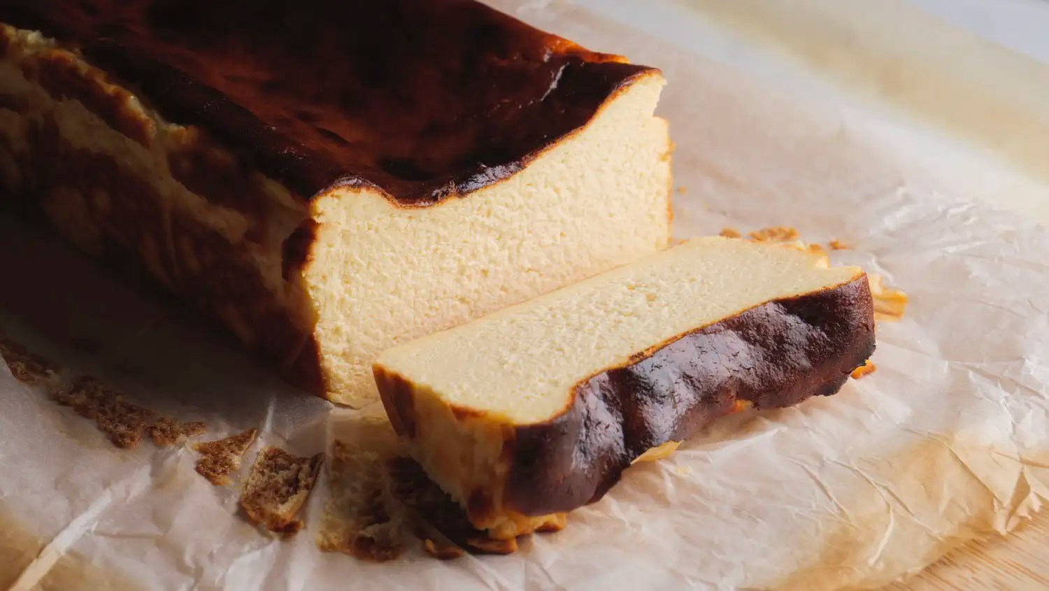 Loaf Pan Basque Cheesecake Recipe