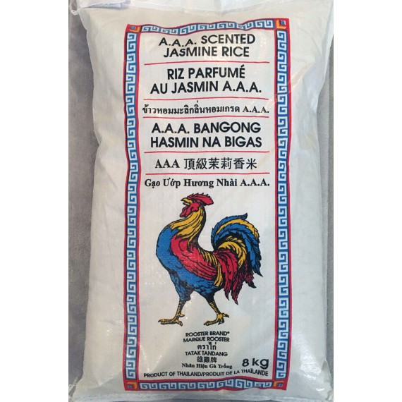 Rooster Jasmine Rice 40lb Spice Basket