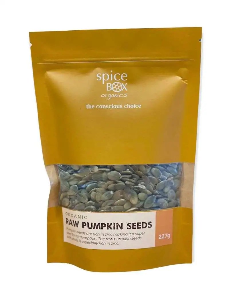 SpiceBox Organics Organic Raw Pumpkin Seeds 227g Spicebox Organics