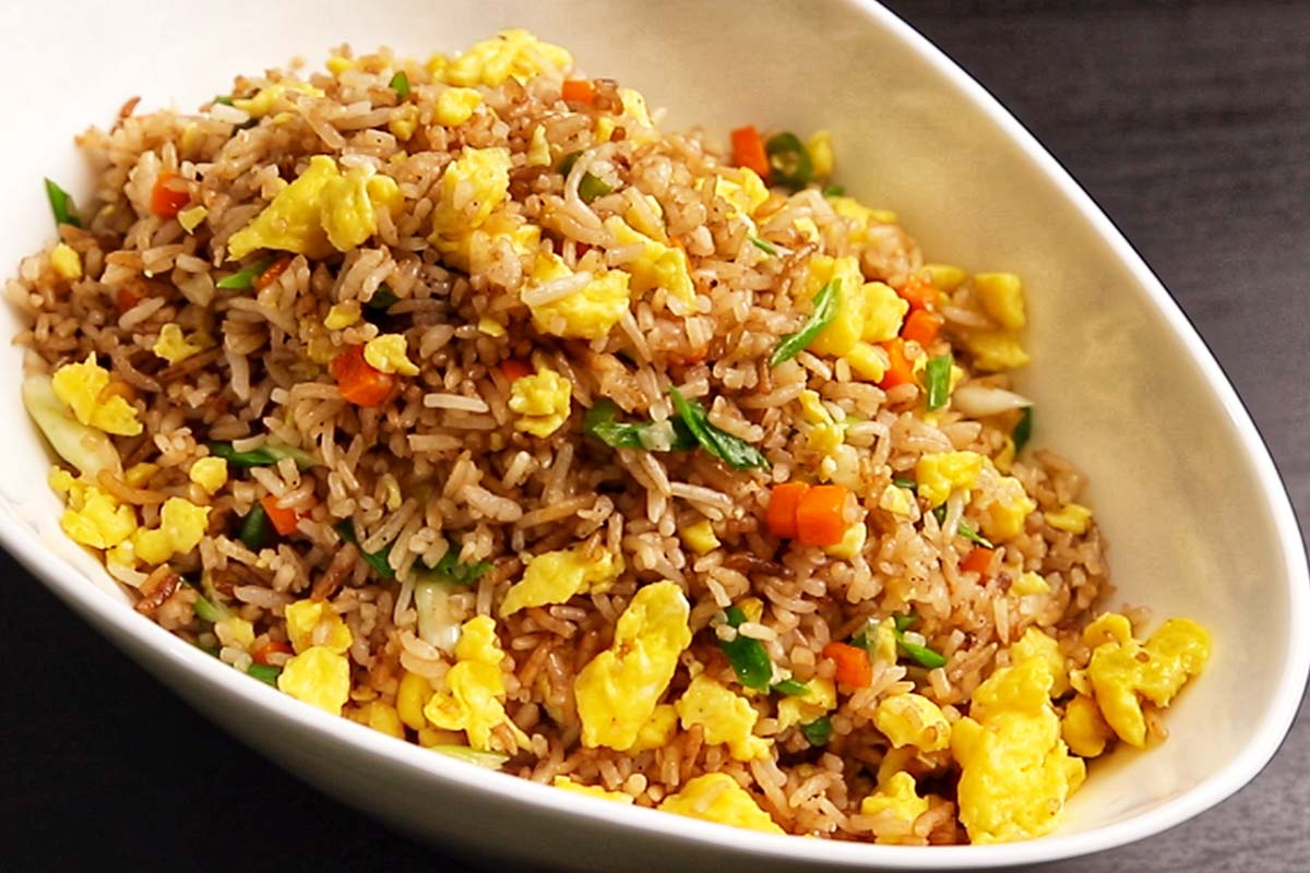Quick Egg Fried Rice 5 Minutes Egg Fried Rice Easy Egg Fried Rice Spice Eats