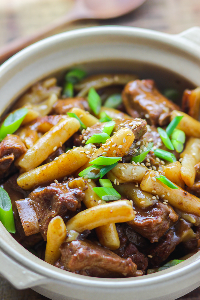 Slowcooked Pork Rib and Rice Cake Spice the Plate