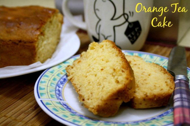 Eggless Orange Tea Cake