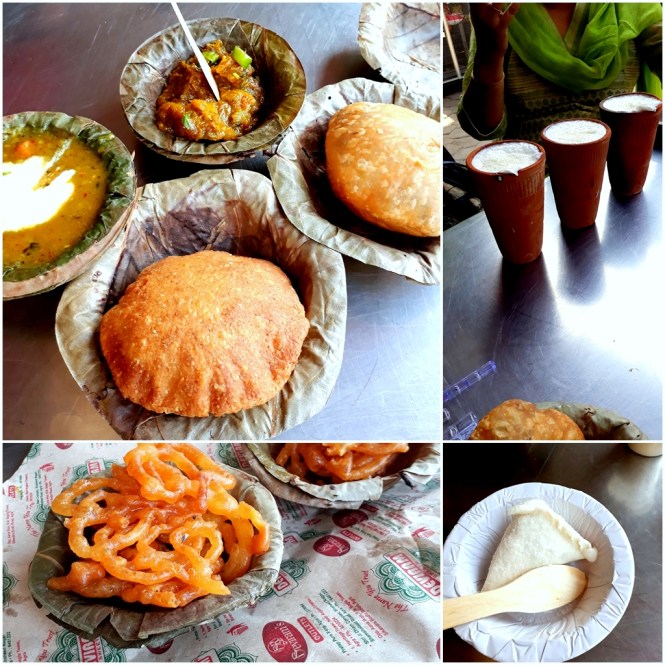Kachori, Badai with Aloo ka Jhool, Kaddu ki subzi
