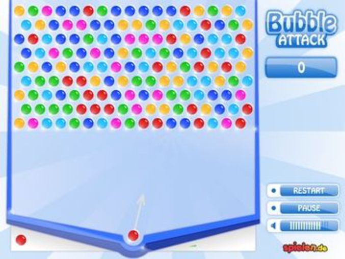 Bubble Attack kostenlos online spielen auf Denkspiele spielen.de