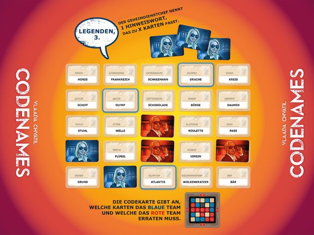 Codenames, Spiel, Anleitung und Bewertung auf Alle Brettspiele bei