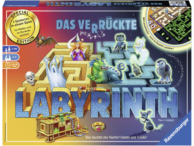 Das verrückte Labyrinth Glow in the Dark, Spiel, Anleitung und