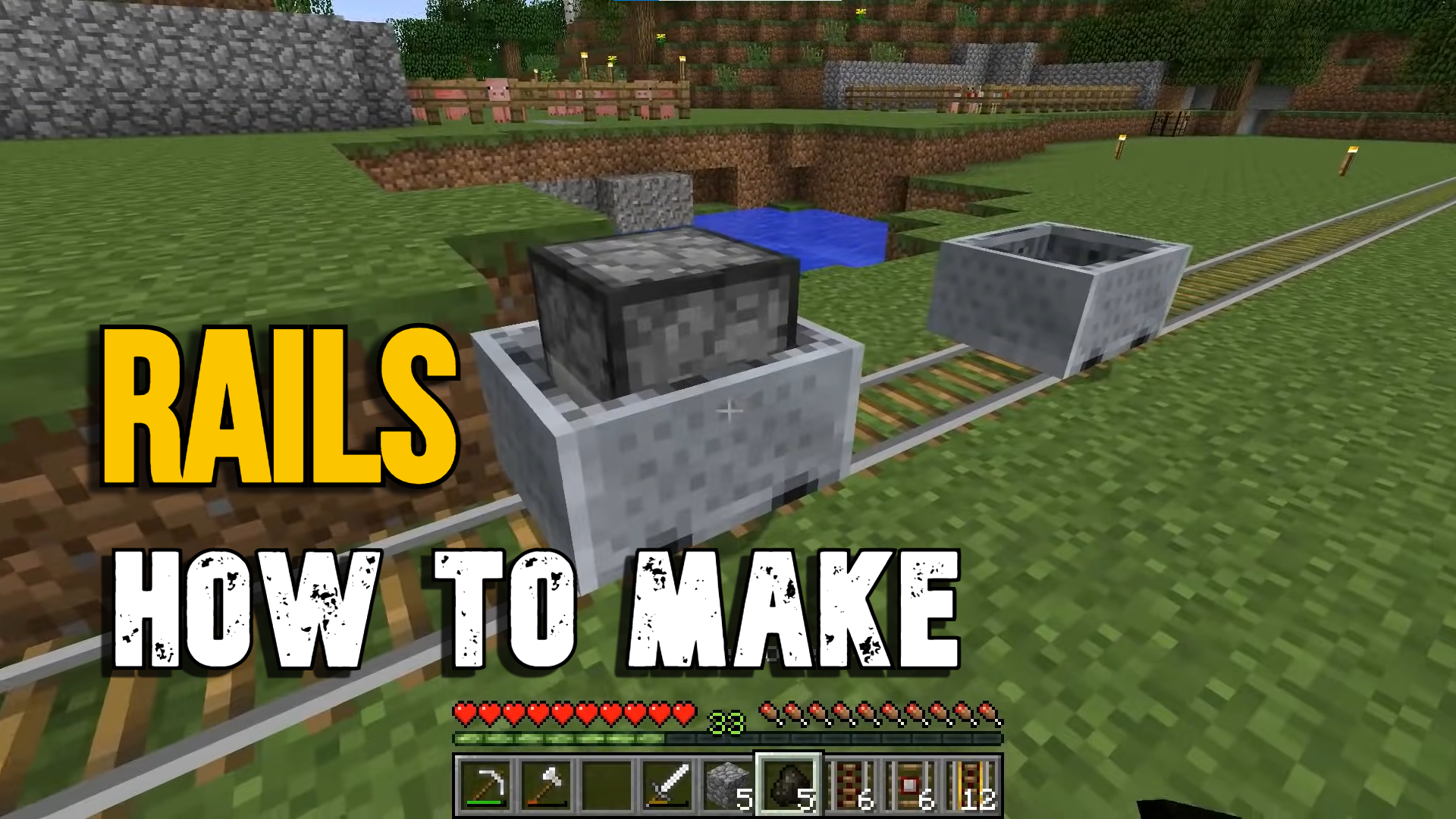 Minecraft Rails How to Make