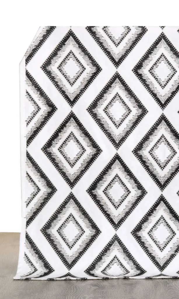 Shop Geometric Patterned Window Blinds Online I White/ Black I Spiffy