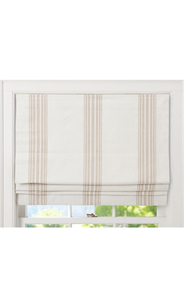 Relaxed Roman ShadeCustom Fabric Blind Window Curtain Blackout Shade