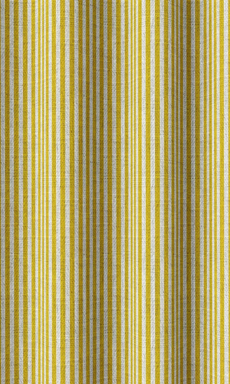 'Light Ochre' Custom Striped Window Roman Shades (Yellow)